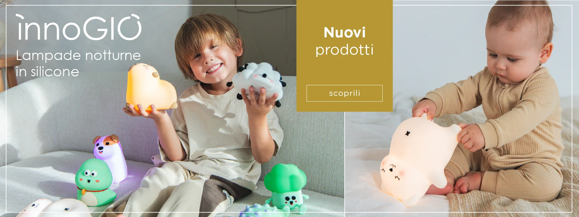 Nuove luci notturne per la cameretta. Illuminazione soffusa per un sonno tranquillo.